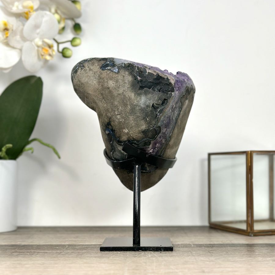Amethyst Crystal Geode with Deep Purple Crystals – Natural Specimen - MWS2928
