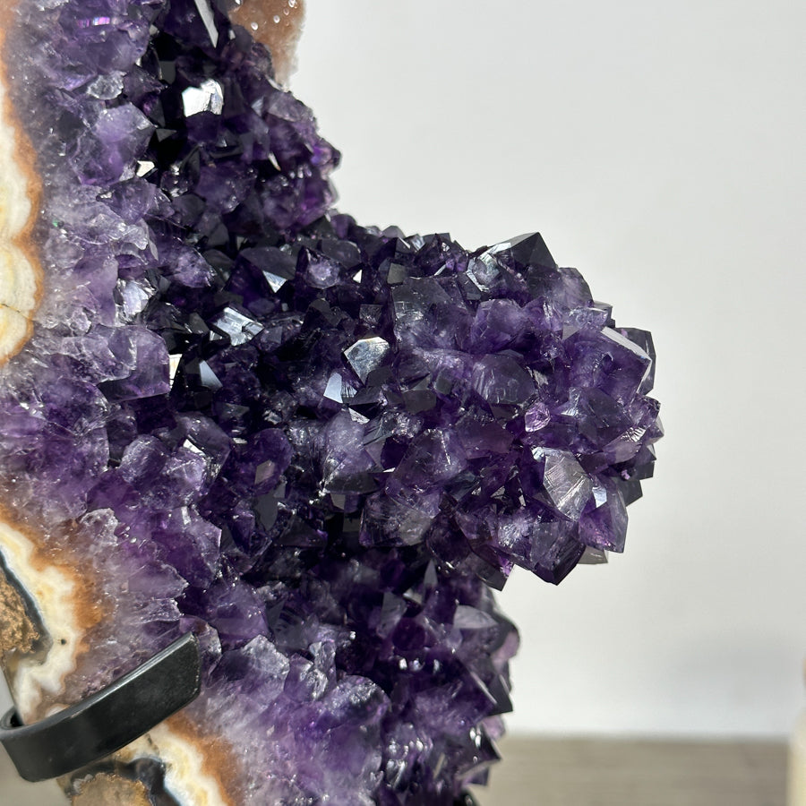 Natural Top Grade Amethyst Cluster with Jasper Matrix - MWS2043