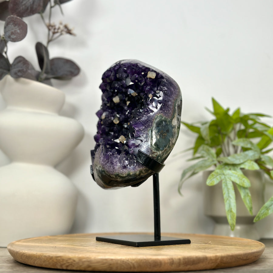 Deep Purple Natural Uruguayan Amethyst Cluster - Top Quality Specimen - MWS3059