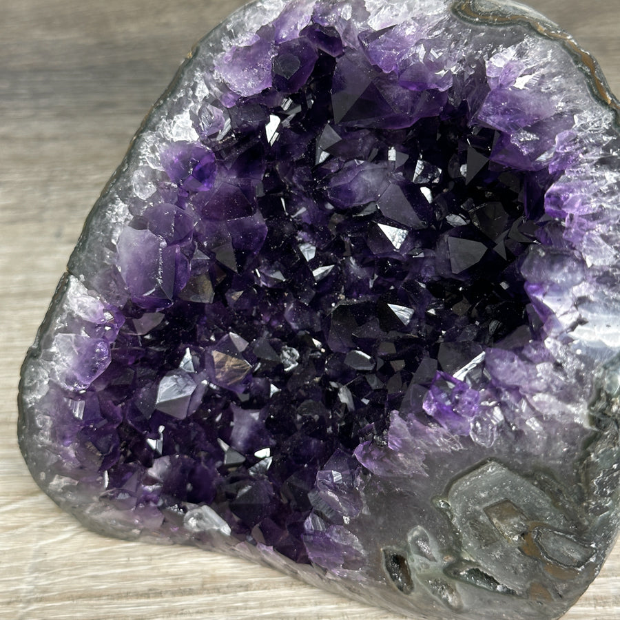 Amethyst Geode Crystal Cluster with Deep Purple Points - CBP1221