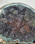 Stunning Natural Amethyst & Green Jasper Geode - MWS1928