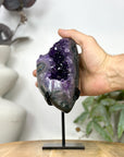 Natural Top Grade Amethyst Geode on Stand - MWS3258
