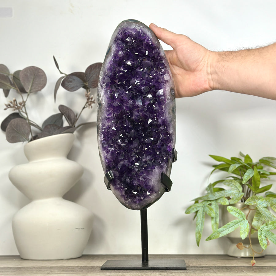 Unique Natural Uruguayan Amethyst Geode Statemen Piece - MWS3225