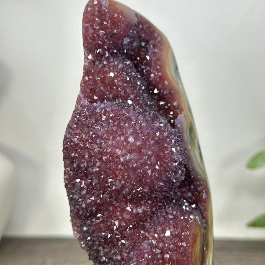 Natural Red Amethyst &amp; Jasper Crystal for Decor - MWS3233