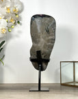 Natural Amethyst with Calcite Inclusions on Metal Stand - MWS2489