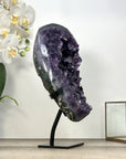 Stunning Natural Deep Purple Amethyst Cluster on Stand - MWS2984