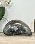 Amethyst & Quartz Stone Geode with Druzy Center - STGE0020