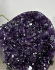 Deep Purple Amethyst Cluster on Metal Stand from Uruguay - MWS2770
