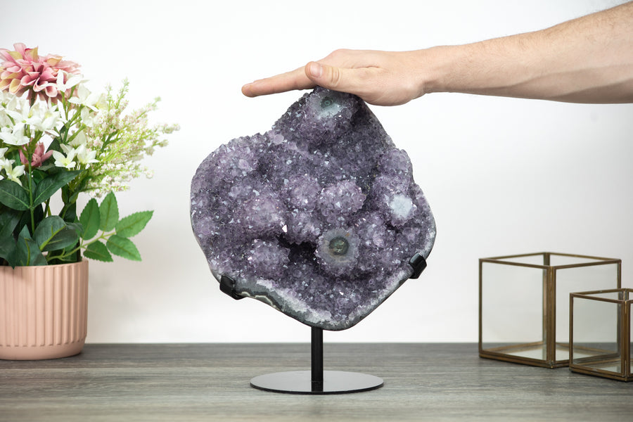 Large Natural Amethyst Cluster from Uruguay Full of Stalactite Formations - MWS0356