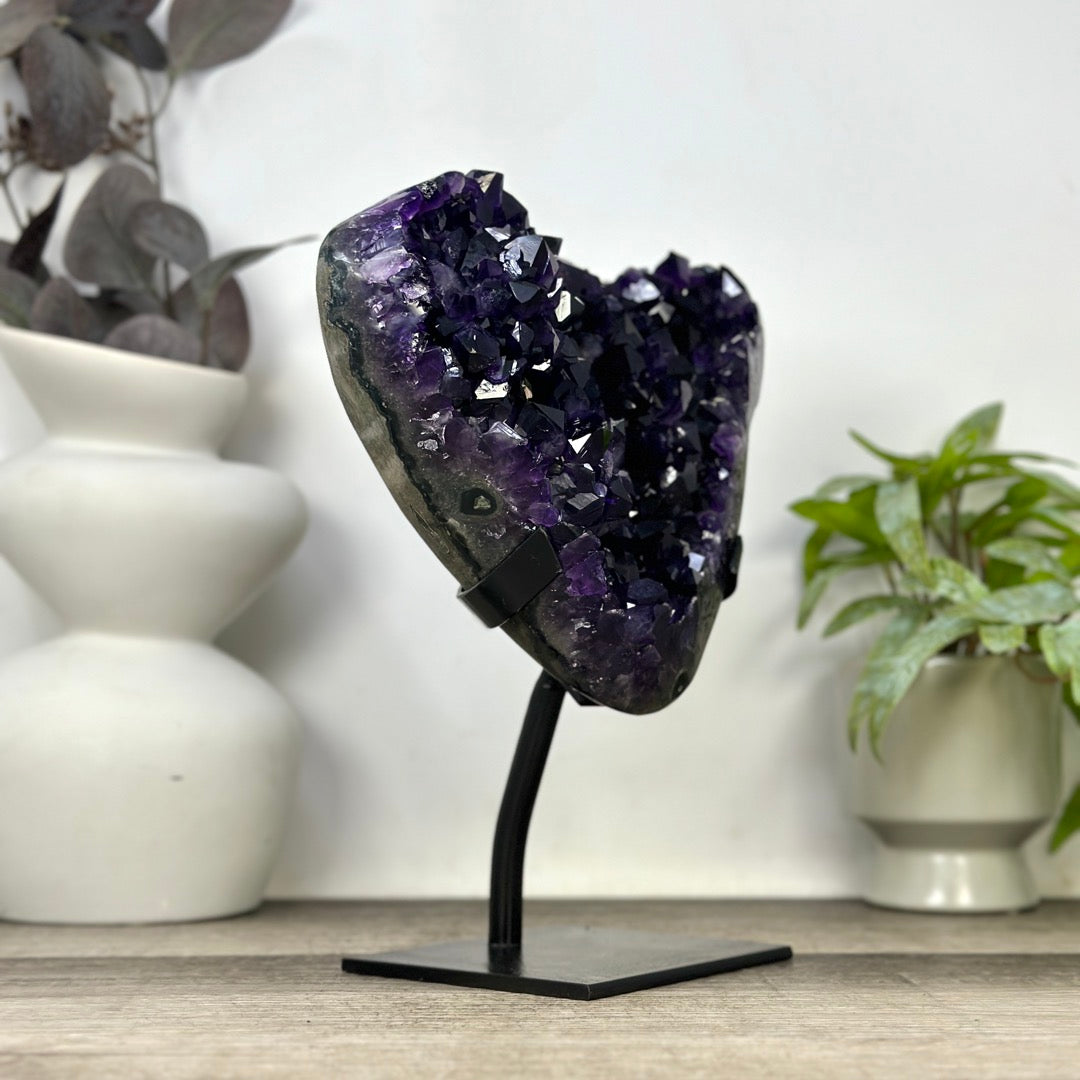 Deep Purple Natural Amethyst Crystal Specimen - MWS3392