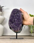 Uruguayan Amethyst Crystal statement piece with Green Jasper Shell - MWS3357