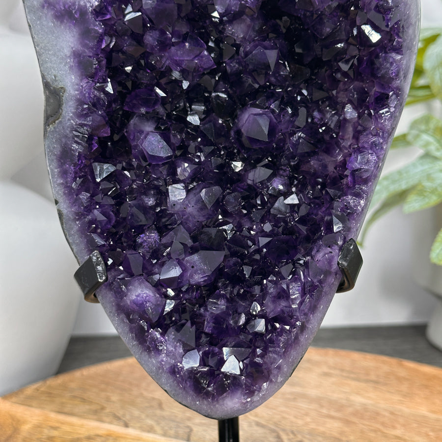 Premium Quality Uruguayan Amethyst Geode on Stand - MWS3056
