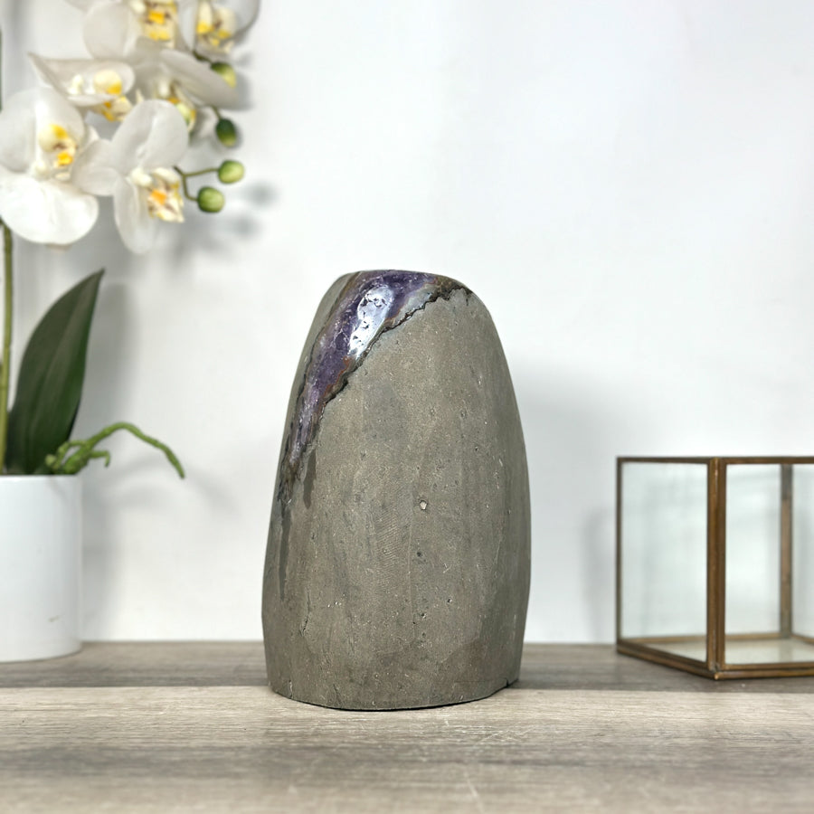 Amethyst Geode Crystal Cluster for Home or Office Display - CBP1237