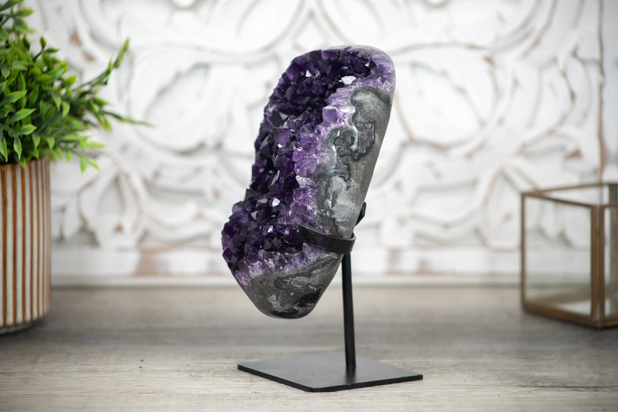 Beautiful Deep Purple Natural Amethyst Crystal - MWS0301