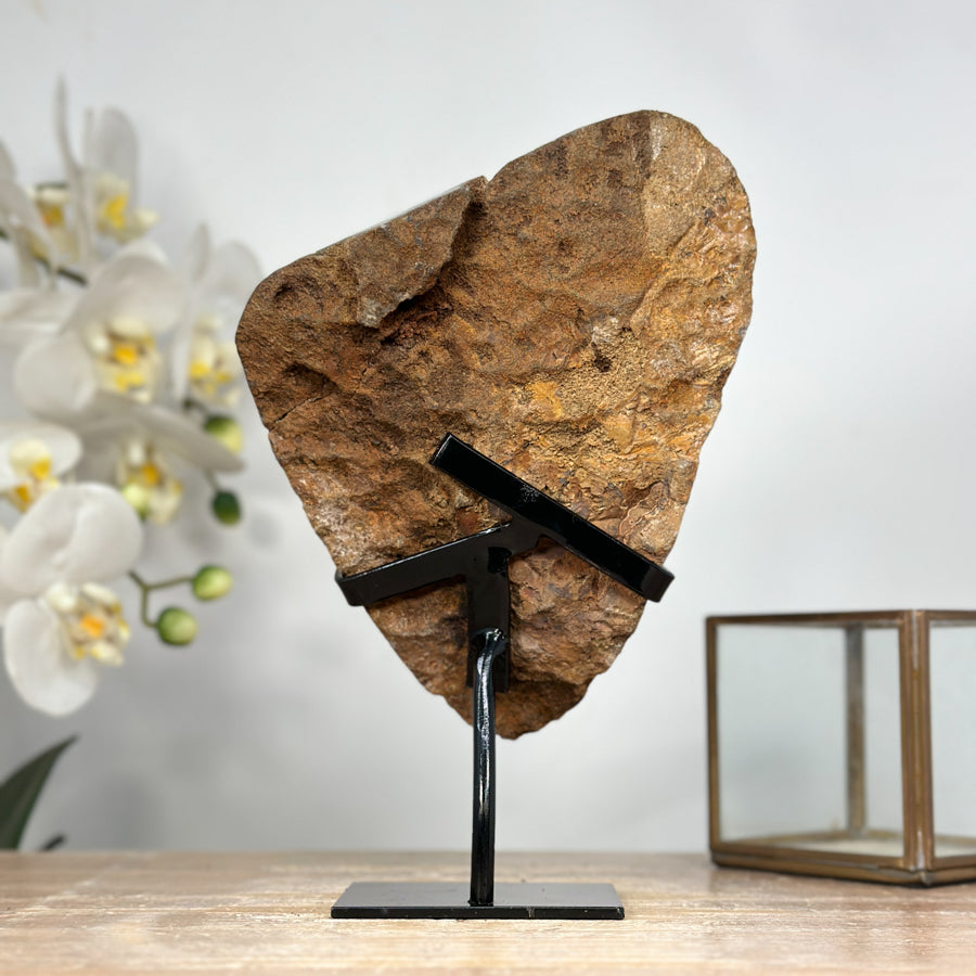 AAA Natural Amethyst Crystal Specimen with Metal Stand - MWS1936