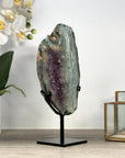 Natural Amethyst & Green Jasper Slice Portal - MWS2235