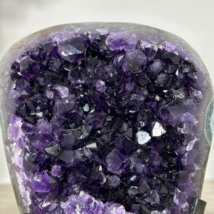Amethyst Crystal Cluster with Dark Purple Crystals - MWS2692