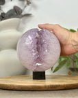 Large Amethyst Sphere Geode with Crystal Cavity Formation - SPH0163