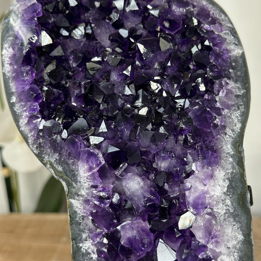 Deep Purple Amethyst Geode, Top Quality Uruguayan Amethyst Geode - MWS1822