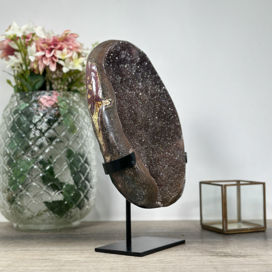 Large Natural Quartz Sugar Druzy Geode - MWS1251