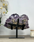 Beautiful Natural Amethyst Stalactite Formation with Large Crystals - MWS2081