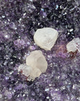 Stunning Natural Amethyst Geode with Calcite Crystal inclusions - MWS1865