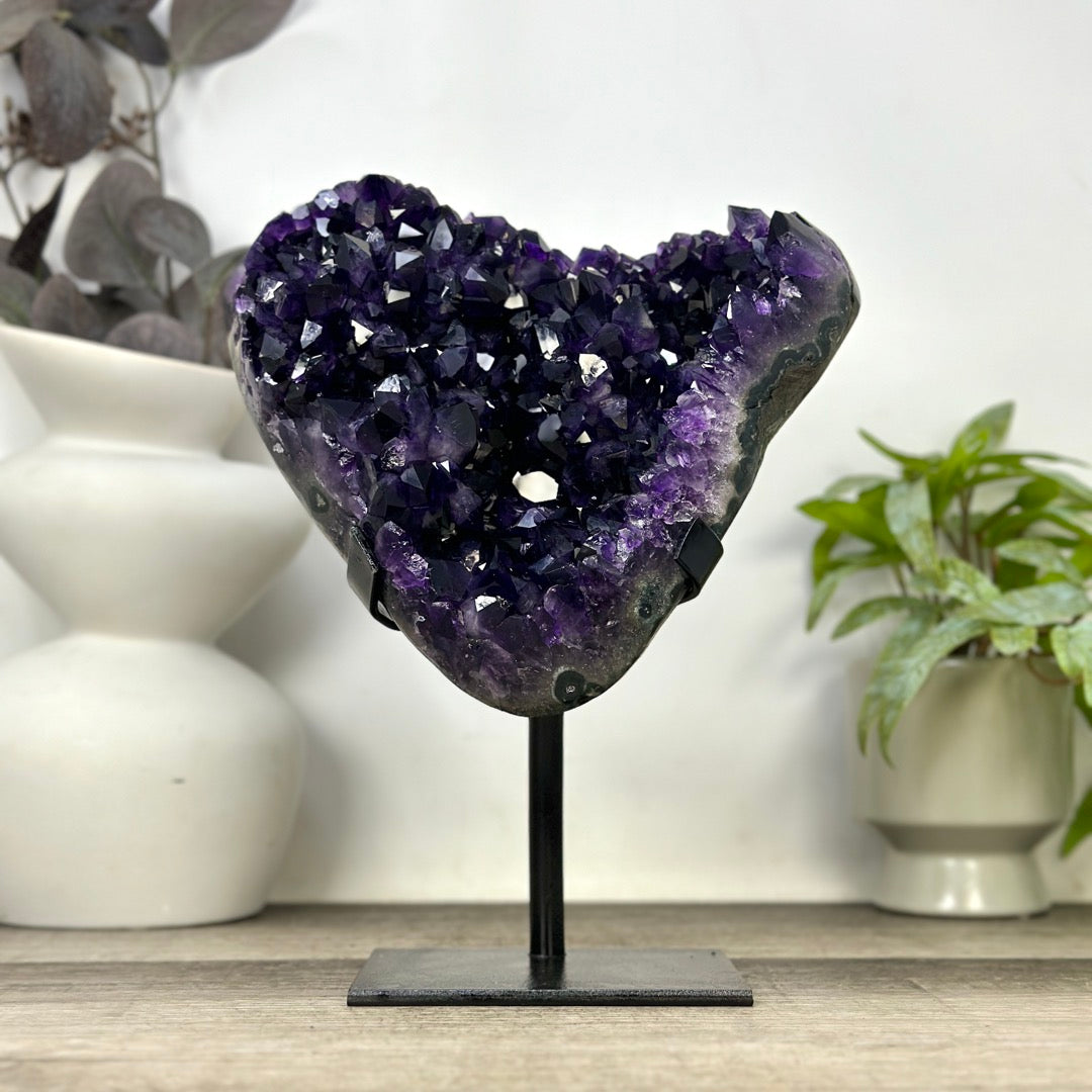 Deep Purple Natural Amethyst Crystal Specimen - MWS3392