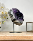 Deep Purple Amethyst Geode with Large & Shinny Crystals - MWS2083