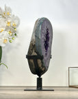 Uruguayan Double Amethyst Geode on Rotary Stand - MWS2991