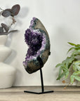 Uruguayan Amethyst Geode - Metal Stand Included - MWS3236