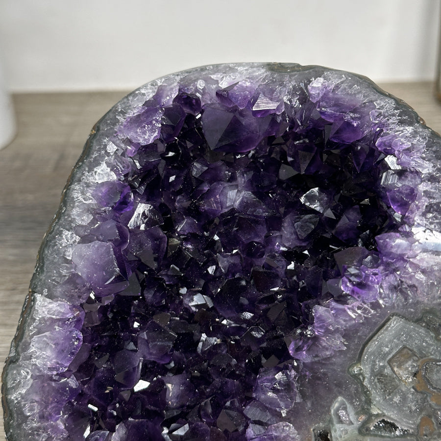 Amethyst Geode Crystal Cluster with Deep Purple Points - CBP1221