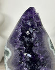 Top Quality Natural Amethyst Geode with Green Japer Shell - MWS3348