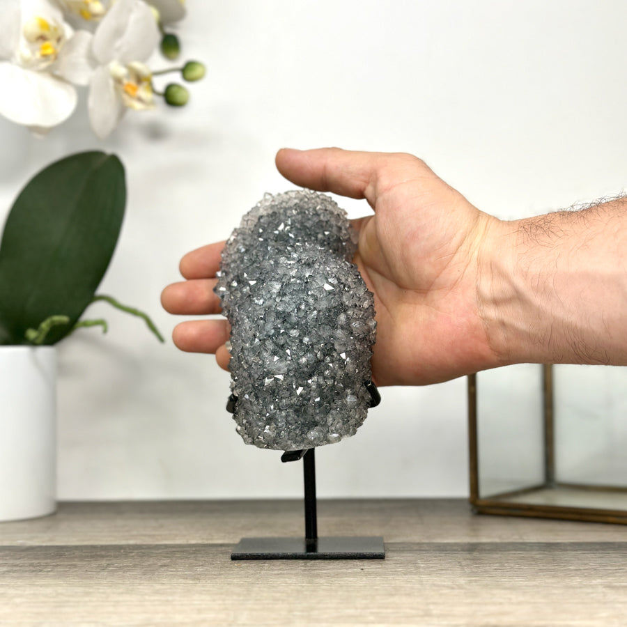 Natural Quartz Stalactite Crystal Formation on Stand - MWS2877