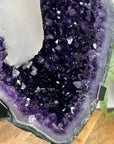 Natural Amethyst Cluster with Large Calcite Specimen - MWS3112