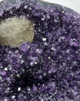 Natural Amethyst Geode with Calcite Crystal Specimen - MWS3088