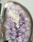 Natural Amethyst Slice Portal with Metallic Stand - MWS2228