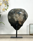 Deep Purple Amethyst Cluster on Metal Stand from Uruguay - MWS2779