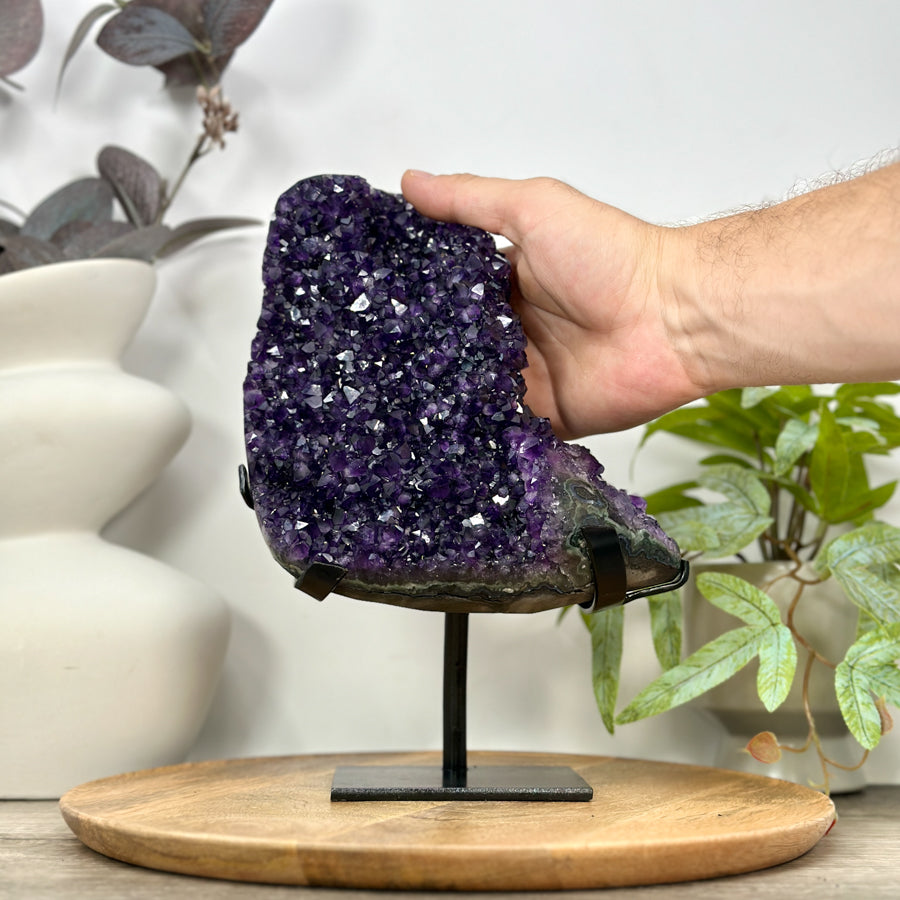 Top Quality Natural Amethyst Stone Specimen on Stand - MWS3111