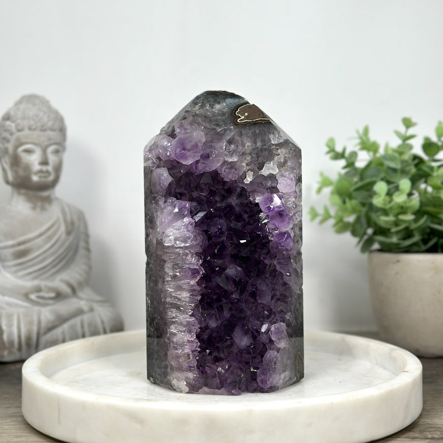 Natural Amethyst Tower, Handmade Obelisk, High Quality Minerals, Crystal Shop, Amethyst Big Crystals, Uruguay Minerals