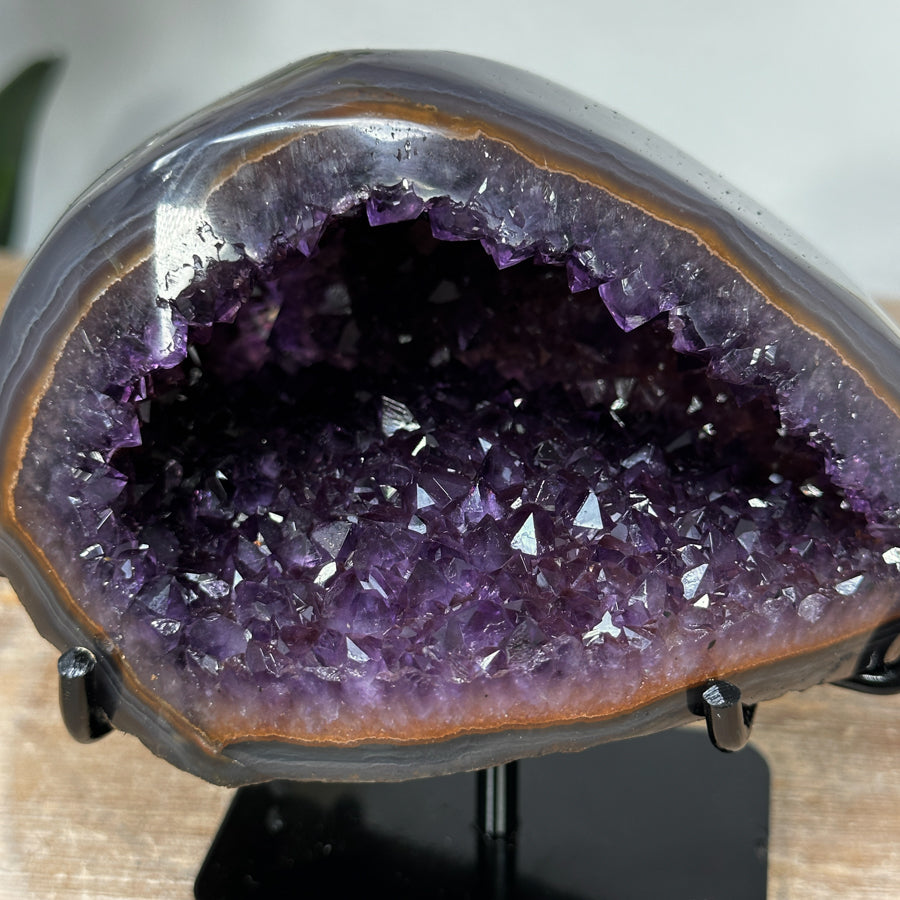 Beautiful Natural Agate &amp; Amethyst Geode - MWS1457