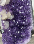 Natural uruguayan Amethyst Crystal with Calcite Formations - MWS3318