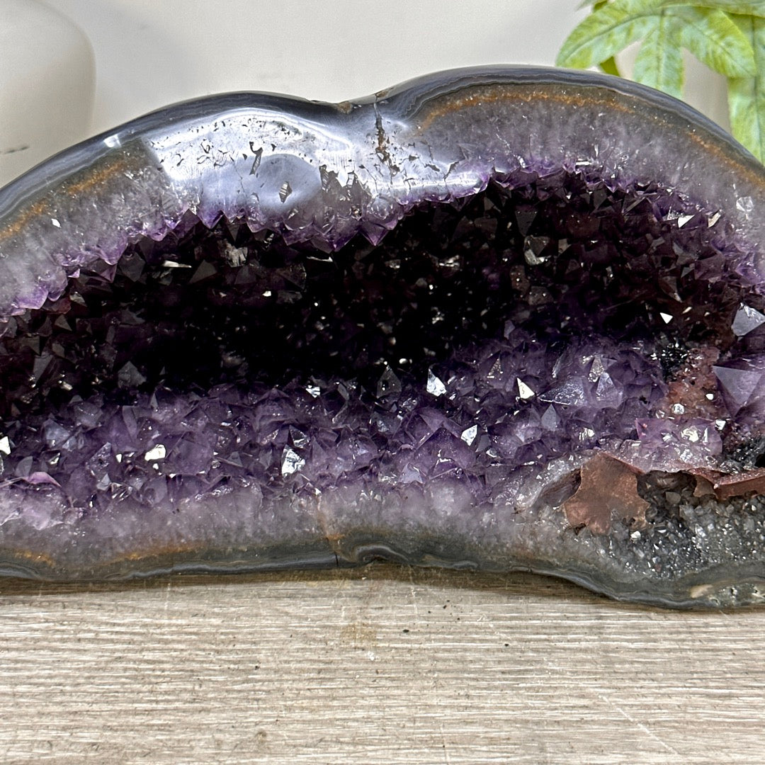 Amethyst Stone Geode with Agate Shell - STGE0100