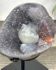 Natural Quartz Cluster with Calcite Formation - MWS3368