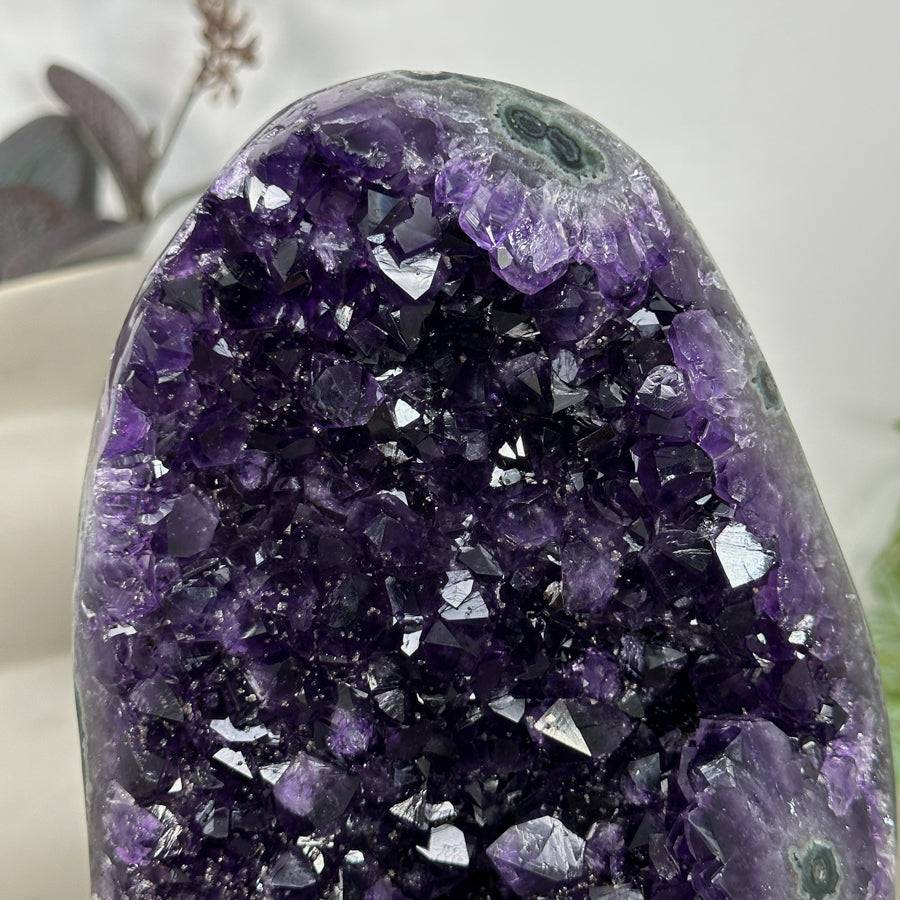 Natural Top Grade Amethyst Geode with Metal Stand - MWS3218
