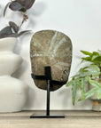 Natural Deep Purple Amethyst Cluster on Metal Stand - MWS3211