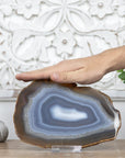 Natural Blue Banded Agate Slice - SLC0002