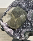 Unique Amethyst Cluster With Rare Calcite Formation – One-of-a-Kind Crystal - MWS2504