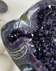 Natural Top Quality Amethyst Geode with Blue Abate Shell - MWS3073