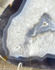 XL Blue Banded Agate Slice - SLC0025