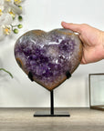 Amethyst, Quertz & Agate Stone Heart Portal - HST0342